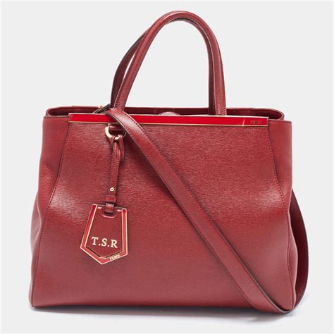 fendi 2jours large red|Fendi 2Jours Tote .